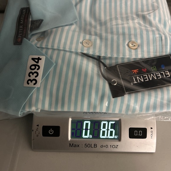 Peter Millar Shirt Mens XL Summer Comfort Striped Golf Polo Performance - Picture 10 of 10